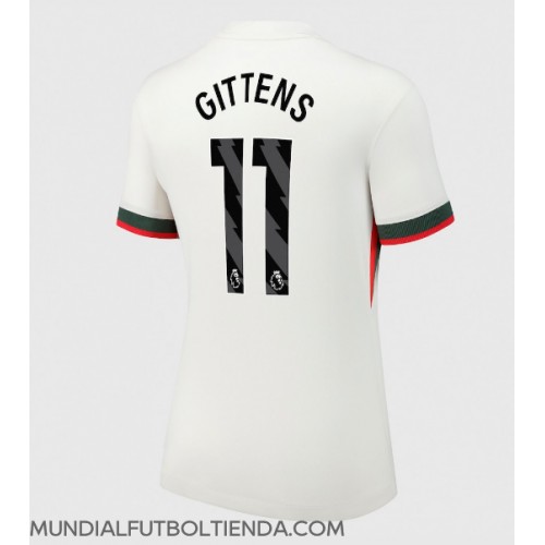 Camiseta Chelsea Jamie Gittens #11 Segunda Equipación Replica 2025-26 para mujer mangas cortas Camiseta Chelsea Jamie Gittens #11 Segunda Equipación Replica 2025-26 para mujer mangas cortas